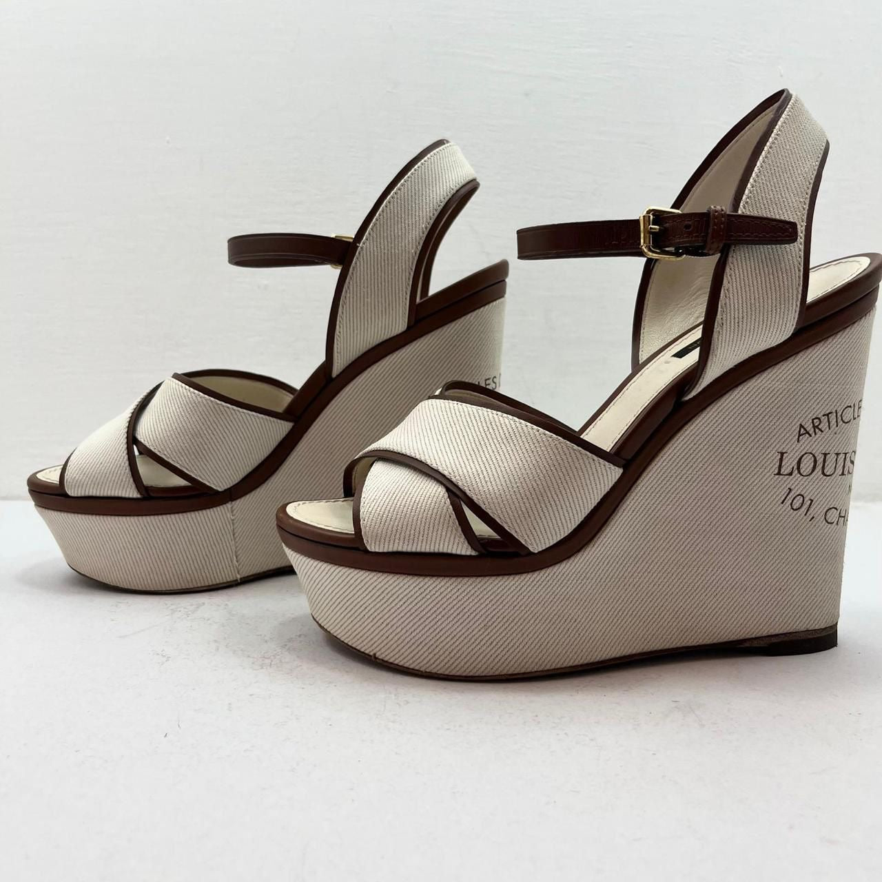 WEDGES LOUIS VUITTON
