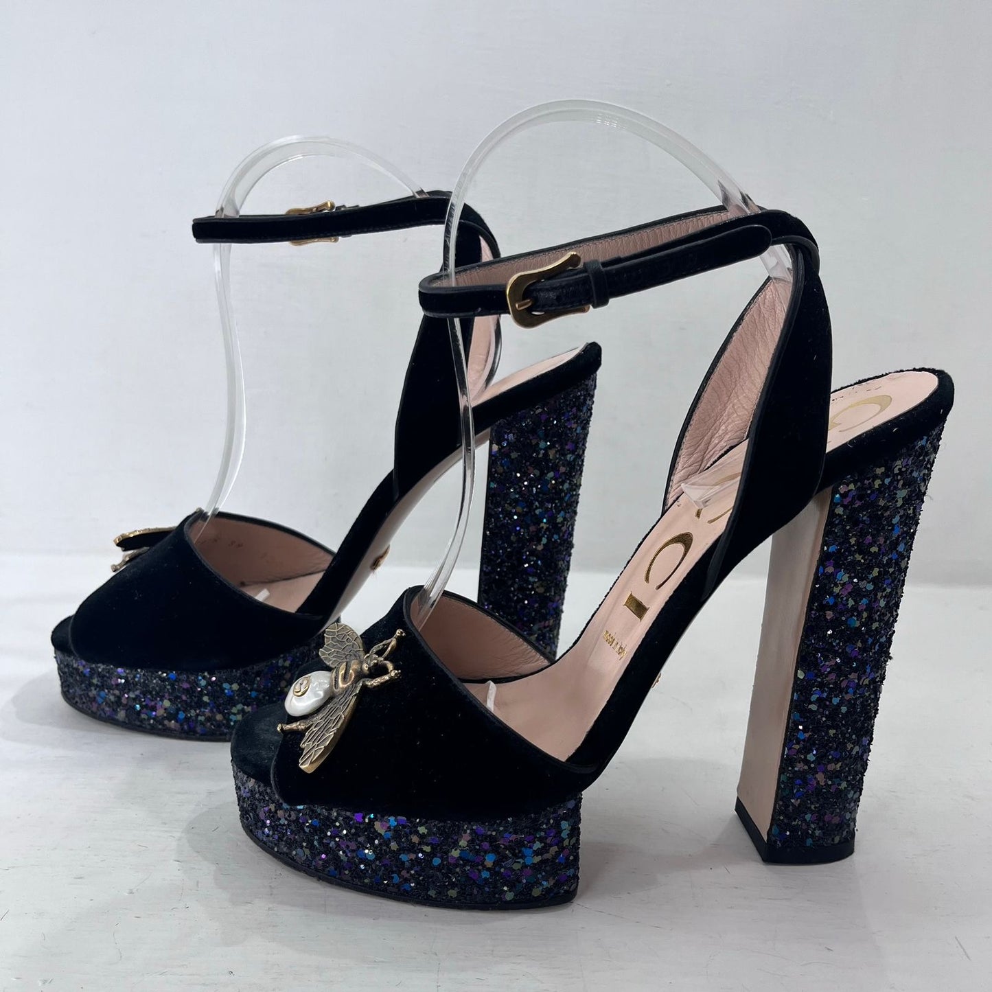 TACONES GUCCI GLITTER