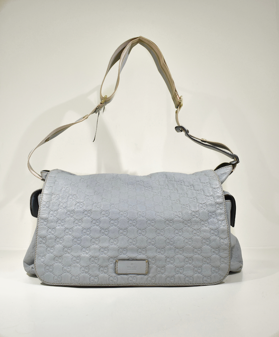 PAÑALERA GUCCI MONOGRAM CELESTE