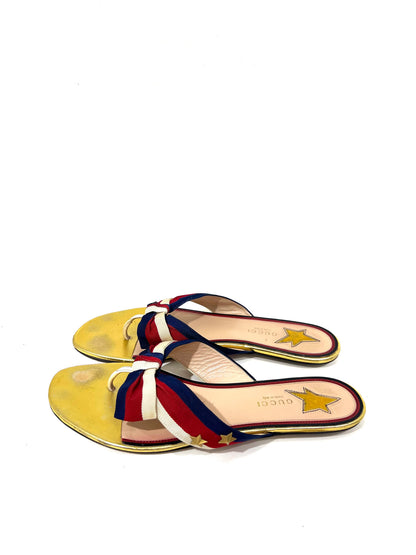 SANDALIAS GUCCI DORADAS