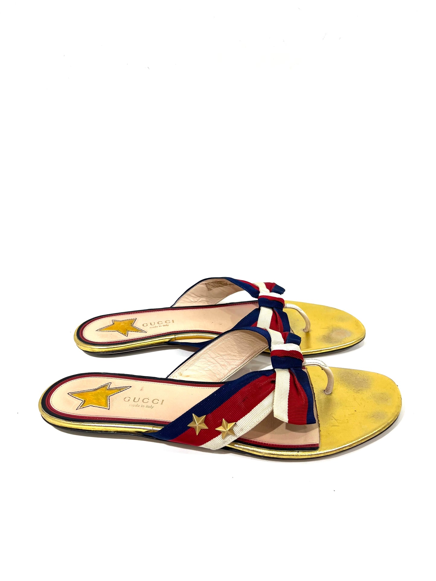 SANDALIAS GUCCI DORADAS