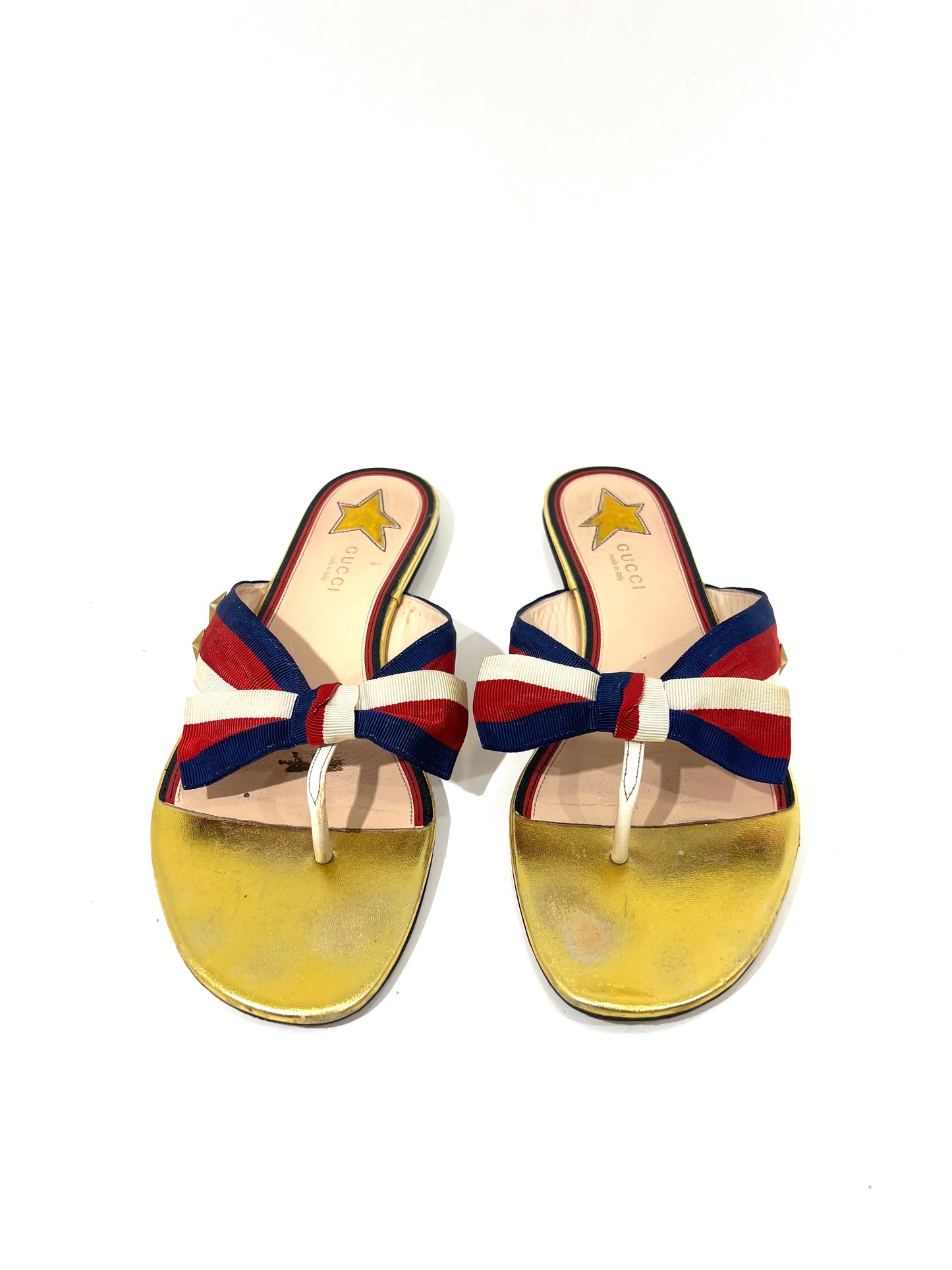 SANDALIAS GUCCI DORADAS