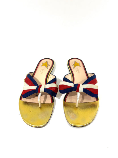 SANDALIAS GUCCI DORADAS