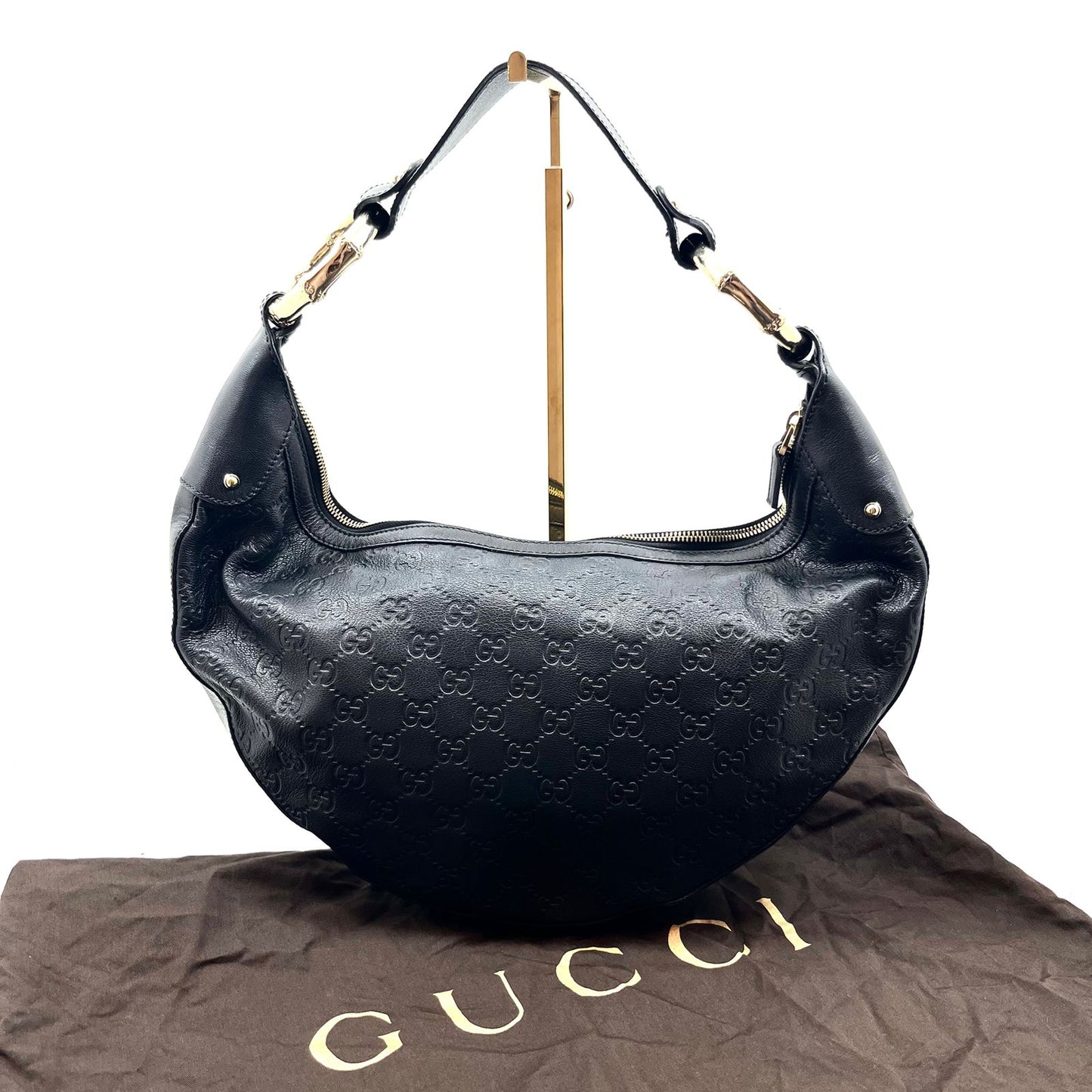 GUCCISSIMA HALF MOON BAMBOO RING